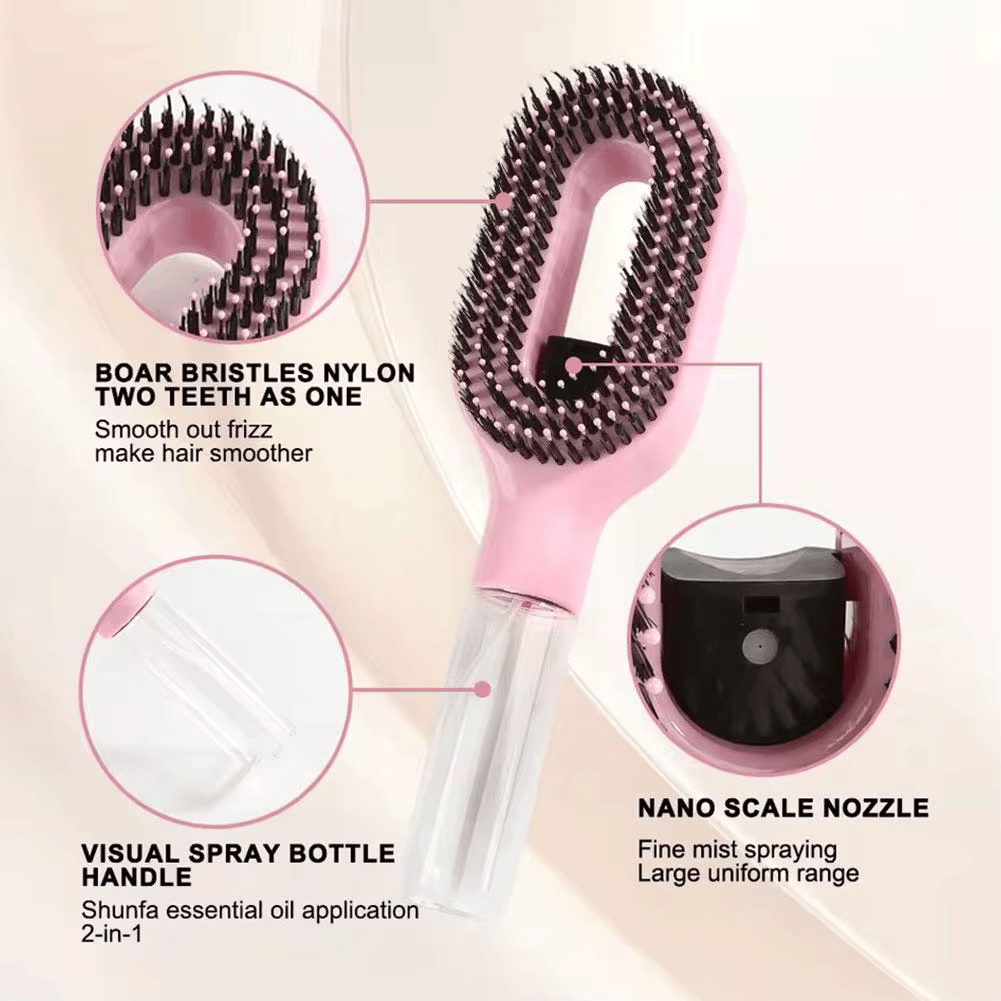 2 in 1 Misting Detangling Brush