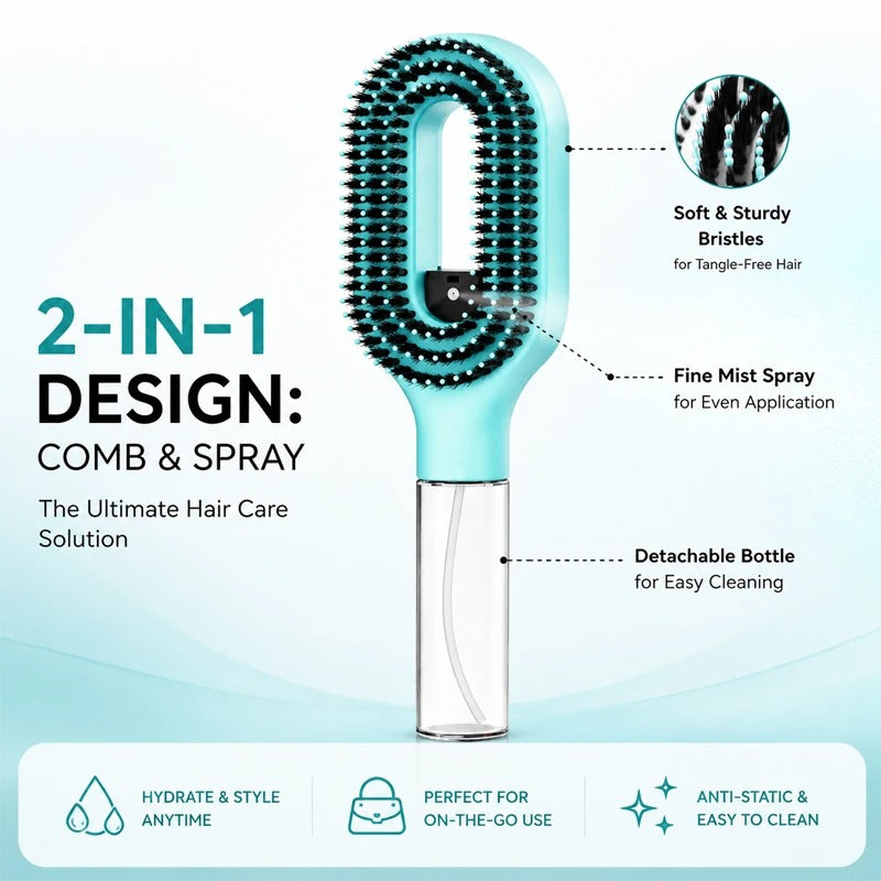 2 in 1 Misting Detangling Brush