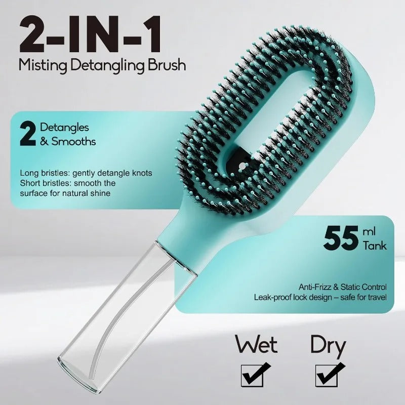 2 in 1 Misting Detangling Brush