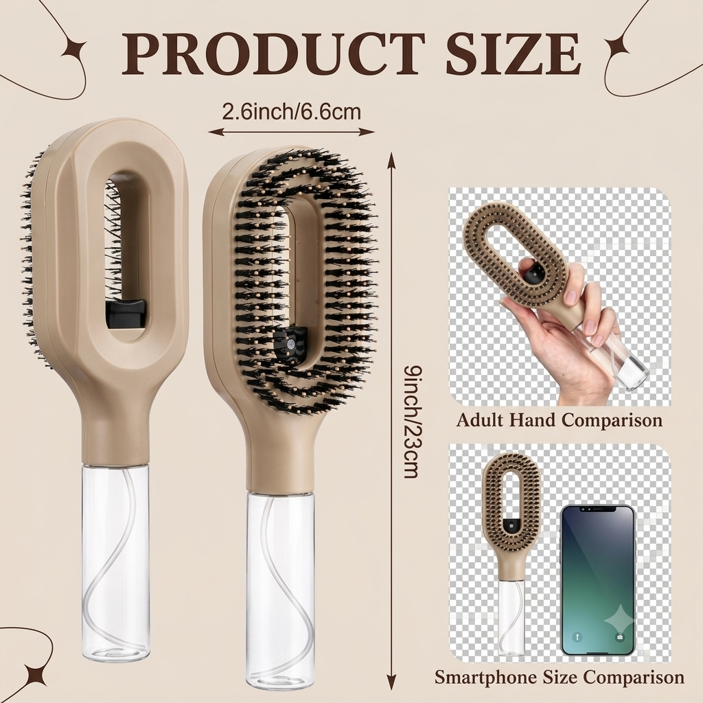 2 in 1 Misting Detangling Brush