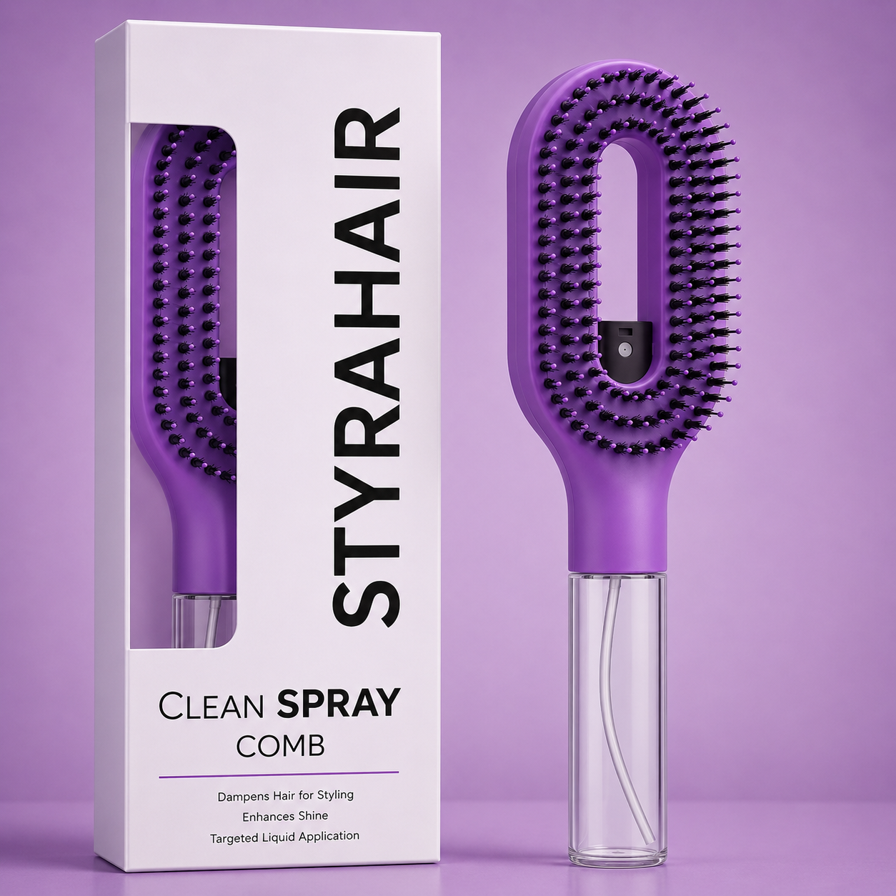 2 in 1 Misting Detangling Brush