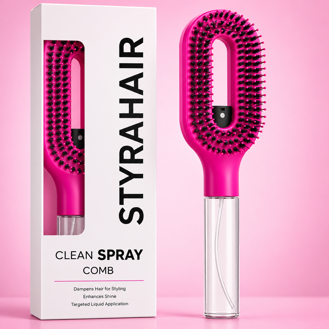 2 in 1 Misting Detangling Brush